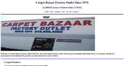 Desktop Screenshot of gocarpetbazaar.com