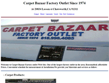 Tablet Screenshot of gocarpetbazaar.com